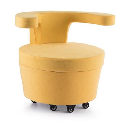 Funny kids decorative furniture leisure rolling coffee armchair with wheels