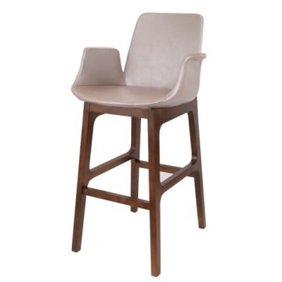 Restaurant bar cafe home dining room furniture wood Bar stool chair with armrest