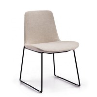 Classic designer hot selling dining room use metal wire base upholstered dining chair