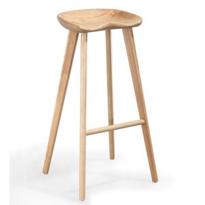 Modern designer bar furniture solid wood high bar stool