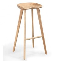 Modern designer bar furniture solid wood high bar stool