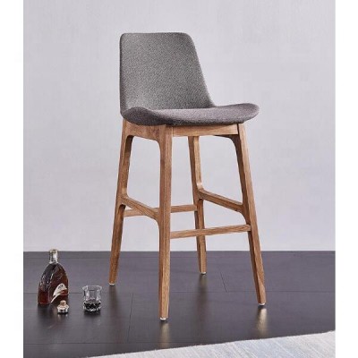 Cafe bar furniture classic style solid wood high bar counter stool chair